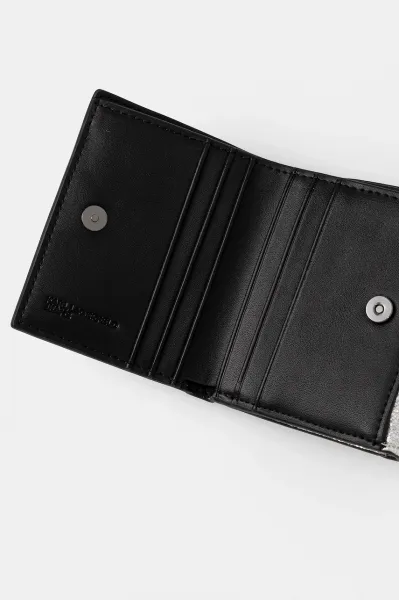 Peňaženka + kľúčenka Karl Lagerfeld Jeans strieborná farba, A4W32063