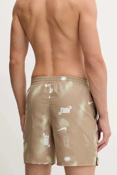 Plavkové šortky Nike zelená farba, NESSF563