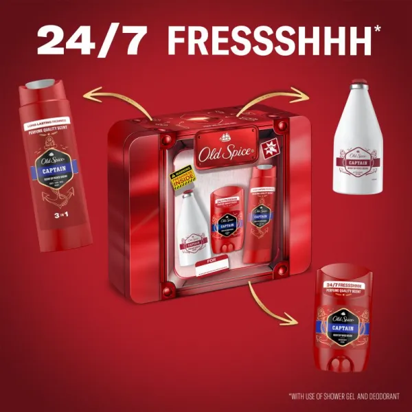 Old Spice Captain Tin Box darčeková sada pre mužov