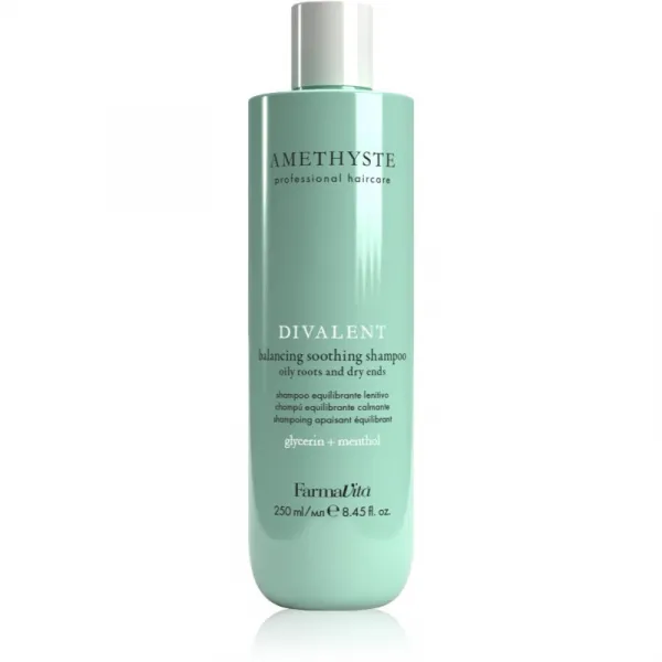 FarmaVita Amethyste Advance Divalent upokojujúci šampón na suché končeky vlasov 250 ml