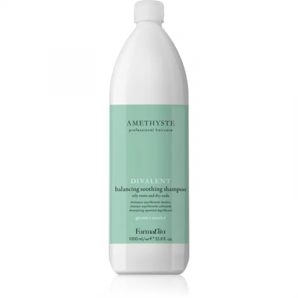 FarmaVita Amethyste Advance Divalent upokojujúci šampón na suché končeky vlasov 1000 ml