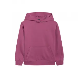 Dievčenská zateplená mikina s kapucňou 4F JUNIOR SWEATSHIRT F1953-4FJWAW25TSWSF1953-50S-DARK VIOLET