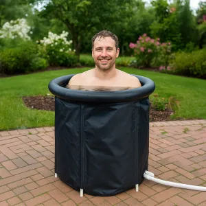 Prenosná ochladzovacia kaďa, čierna, 330 l, OTUZO