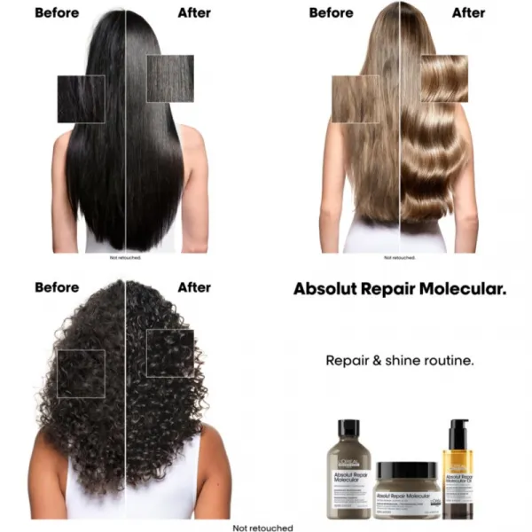 L’Oréal Professionnel Serie Expert Absolut Repair Molecular vyživujúci olej na vlasy pre poškodené vlasy 90 ml