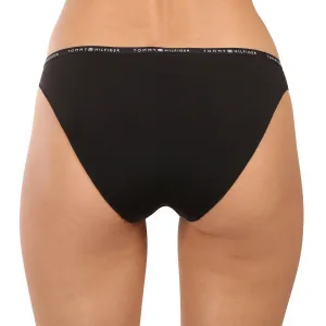 3PACK dámske nohavičky a tangá Tommy Hilfiger čierne (UW0UW05756 0V2) M