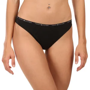 3PACK dámske nohavičky a tangá Tommy Hilfiger čierne (UW0UW05756 0V2) M