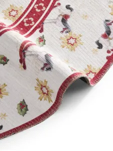Koberec Toy's Delight Villeroy & Boch Rocking Horse krémový / červený kruh