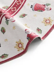 Koberec Toy's Delight Villeroy & Boch Santa Claus krémový / červený kruh