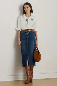 Rifľová sukňa Lauren Ralph Lauren