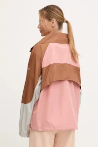 Bunda adidas by Stella McCartney oranžová farba, prechodná, oversize, JX4334