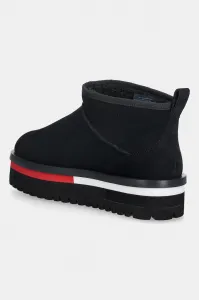 Semišové snehule Tommy Jeans TJW FLATFORM SNOW BOOT SUEDE