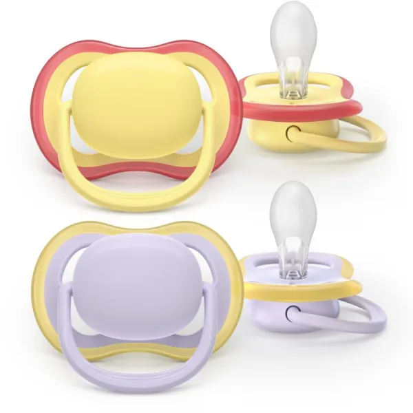 Philips AVENT Cumlík Ultra air fialová/žltá 0-6m dievča 2ks