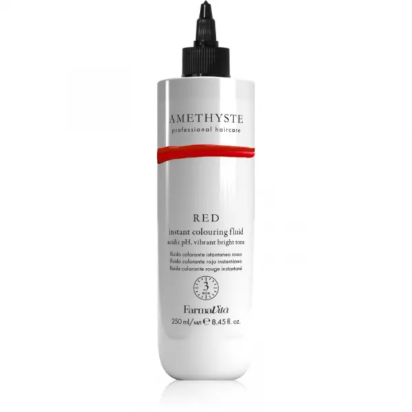 FarmaVita Amethyste Instant Colouring Fluid farbiaca maska pre červené odtiene vlasov odtieň Red 250 ml