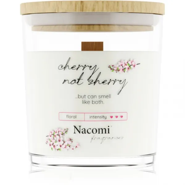 Nacomi Soy Candle Home Fragrances vonná sviečka s dreveným knotom 140 g