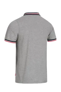 Pánske tričko s golierom Lonsdale Marl Grey