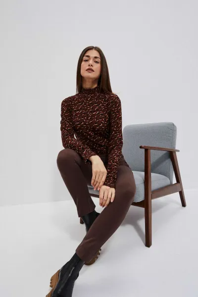 Marisse Blouse Z-Ts-3907 Brown