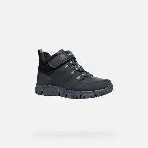 Black boys' ankle boots Geox Flexyper B Abx - Boys