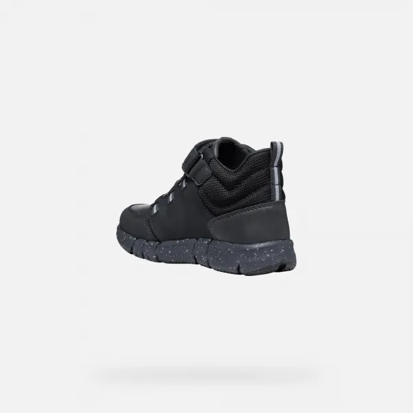 Black boys' ankle boots Geox Flexyper B Abx - Boys