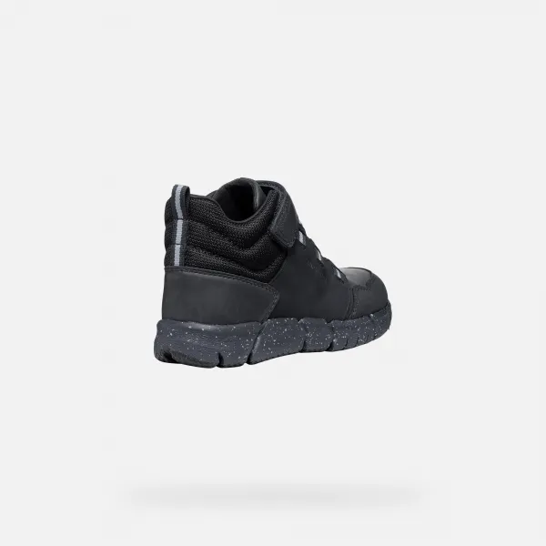 Black boys' ankle boots Geox Flexyper B Abx - Boys