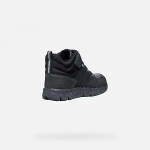 Black boys' ankle boots Geox Flexyper B Abx - Boys