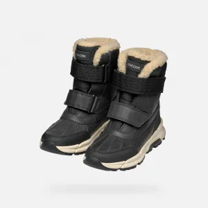 Geox J FLEXYPER PLUS B ABX F Chlapčenské zimné topánky, čierna, veľkosť