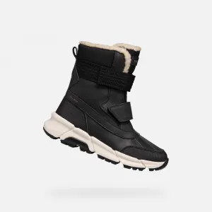 Geox J FLEXYPER PLUS B ABX F Chlapčenské zimné topánky, čierna, veľkosť