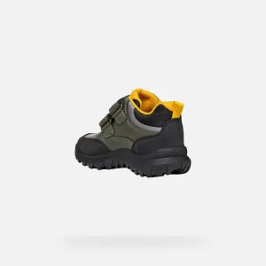 Khaki boys' ankle boots Geox Simbyos ABX - Boys
