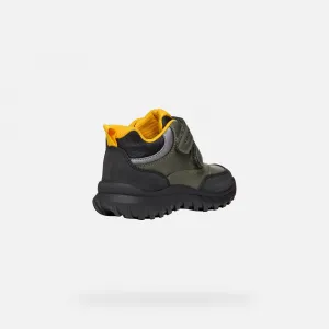 Khaki boys' ankle boots Geox Simbyos ABX - Boys