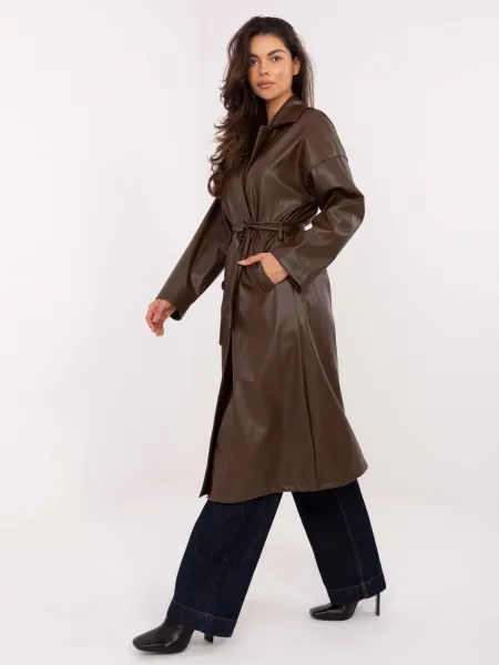Coat IT-EN-A8393.81-dark brown