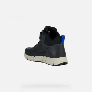 Black boys' ankle boots Geox Flexyper - Boys