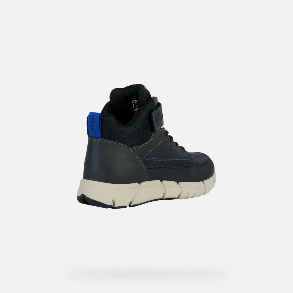 Black boys' ankle boots Geox Flexyper - Boys