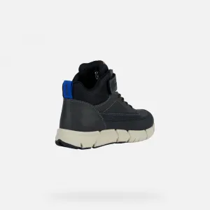 Black boys' ankle boots Geox Flexyper - Boys