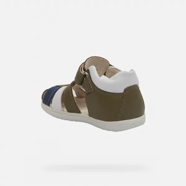 Light green boys' sandals Geox Macchia - Boys