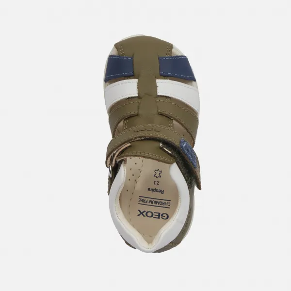 Light green boys' sandals Geox Macchia - Boys