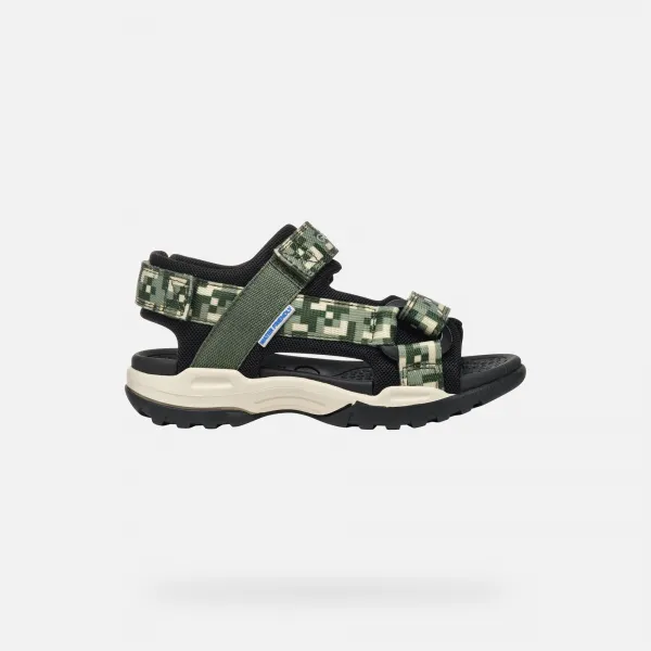 Dark green boys' sandals Geox Borealis - Boys