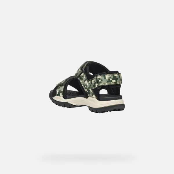 Dark green boys' sandals Geox Borealis - Boys