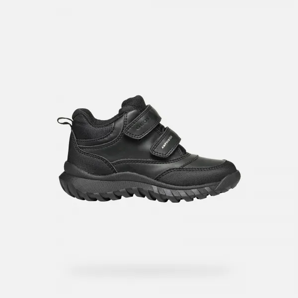 Black boys' ankle boots Geox Simbyos ABX - Boys