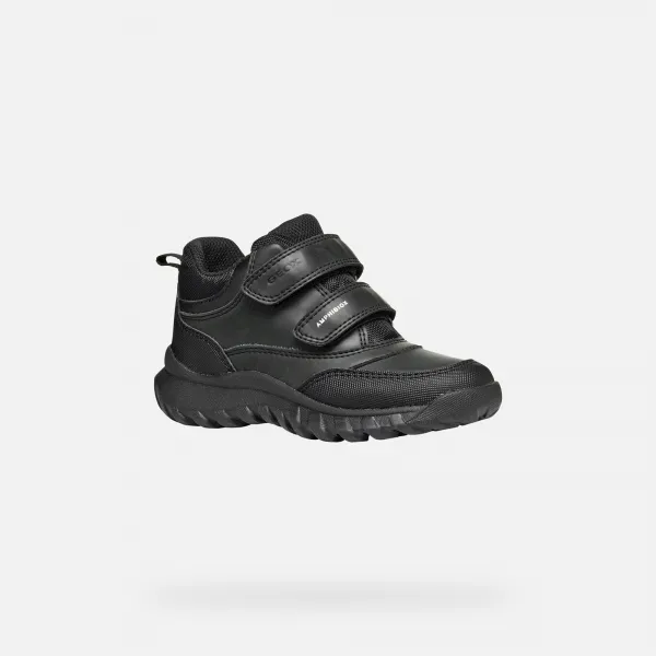 Black boys' ankle boots Geox Simbyos ABX - Boys