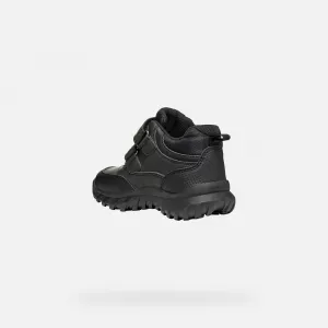 Black boys' ankle boots Geox Simbyos ABX - Boys