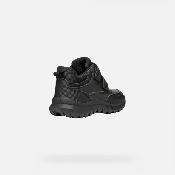 Black boys' ankle boots Geox Simbyos ABX - Boys
