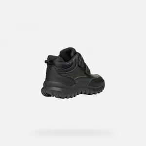 Black boys' ankle boots Geox Simbyos ABX - Boys