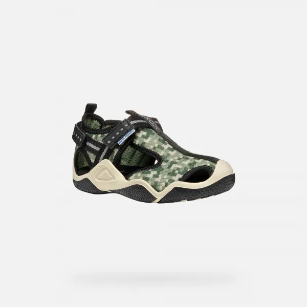 Geox Wader Olive Boys' Sandals - Boys