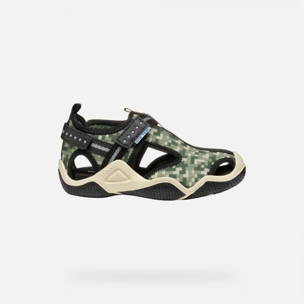 Geox Wader Olive Boys' Sandals - Boys