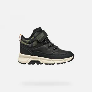 Black boys' ankle boots Geox Flexyper Plus - Boys