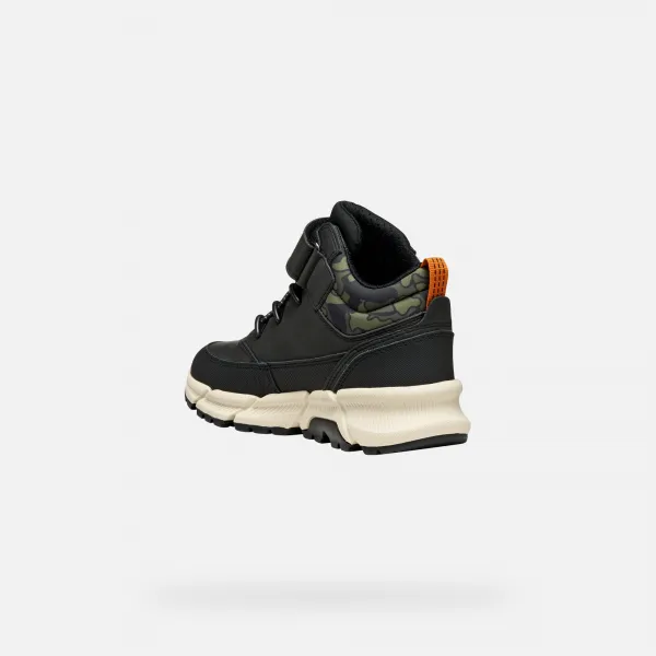 Black boys' ankle boots Geox Flexyper Plus - Boys