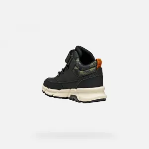 Black boys' ankle boots Geox Flexyper Plus - Boys