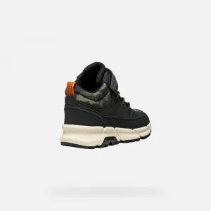 Black boys' ankle boots Geox Flexyper Plus - Boys