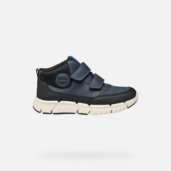 Dark blue boys' ankle boots Geox Flexyper - Boys