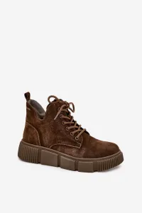 BIG STAR SHOES Semišové Nízke Dámske Čižmy Na Platforme Big Star