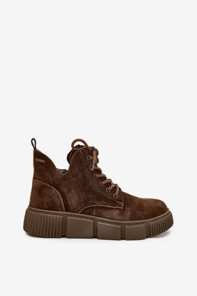 BIG STAR SHOES Semišové Nízke Dámske Čižmy Na Platforme Big Star